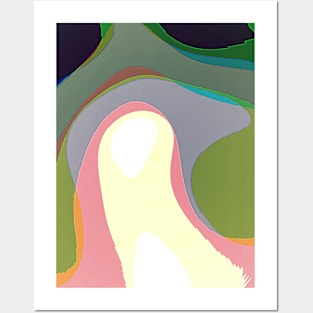 Colorful Abstract Warps 208 Posters and Art